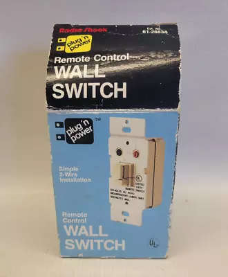 Radio Shack X-10 61-2683A Plug ’N Power Wall Switch Remote Controlled Module NEW • $12