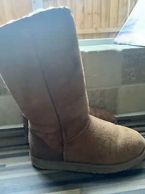 Classic Tall Ugg Boots Chestnut W7 (5) • £23