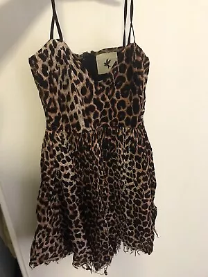 One Teaspoon Designer Dress ~ Size (8) Gorgeous Leopard Pattern • $14.99