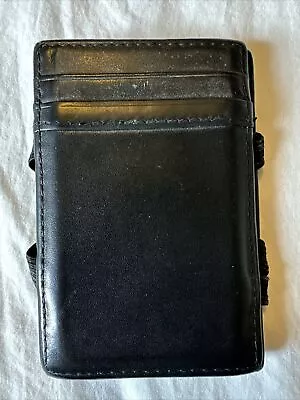 J Crew Black Leather Flip Wallet • $4.99