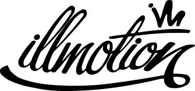 Illmotion Sticker Decal JDM Vinyl Drift Illest Race Fatlace Black White Or Gray • $8.41