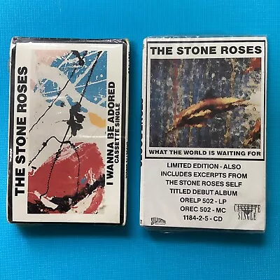 THE STONE ROSES - I Wanna Be Adored - Fools Gold Ultra RARE USA SEALED Cassettes • £25