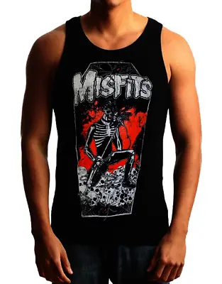 MISFITS SINGER Heavy Metal Band Black Tank Top • $12.99