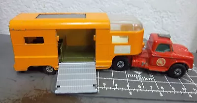 MATCHBOX Diecast K-18 Dodge Tractor & Horse Trailer Van 1971 Made In England • $29.99