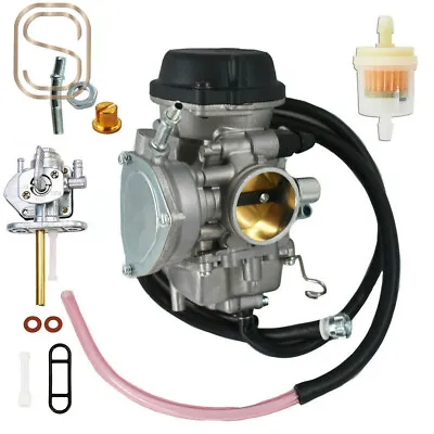 Carburetor With Fuel Petcock Valve Switch For Suzuki Quadsport Z400 LTZ 400 US • $48.89