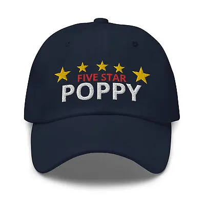 Five Star POPPY – Nickname For Grandpa – Embroidered Hat For Men • $28.95