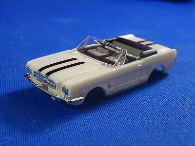 New MoDEL MoToRING White/Black 65 Convertible Mustang Slot Car Body Aurora RRR • $11.99