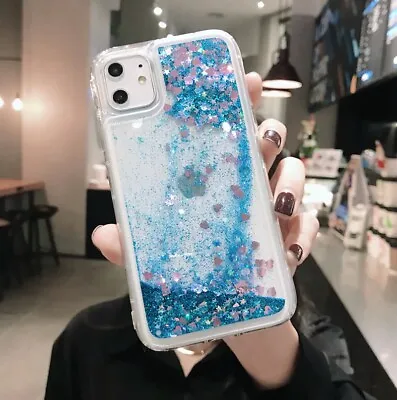 $8.58 • Buy Case For IPhone 11 12 13 14 X XR XS 8 7 6s+ Bling Glitter Liquid Quicksand Cover
