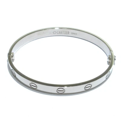 £4386.51 • Buy Auth Cartier Love Bracelet 18K White Gold Bangle K58130