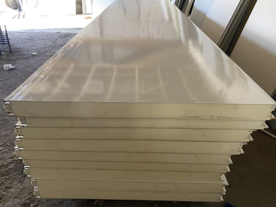 £55.66 • Buy Flat White Insulated Panels:1100mm Wide,2.2 Lengths ,80mm Thick