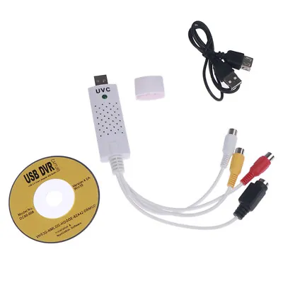 USB Video Audio Capture Card Adapter RCA Analog S-Video AV Input To Computer-ca • $6.91