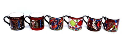£9.99 • Buy Bundle Of 6x SOUL JOURNEYS 'MAASAI' Ceramic Mugs By Gillian Hobson -H07