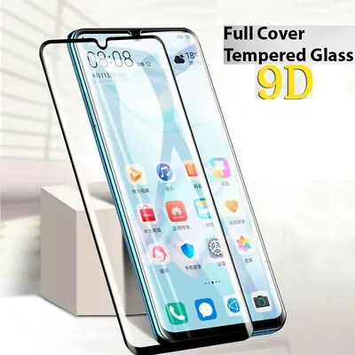 For Huawei Full Cover Tempered Glass Screen Protector P30 P40 Y6 7 Lite P SMART • £1.99