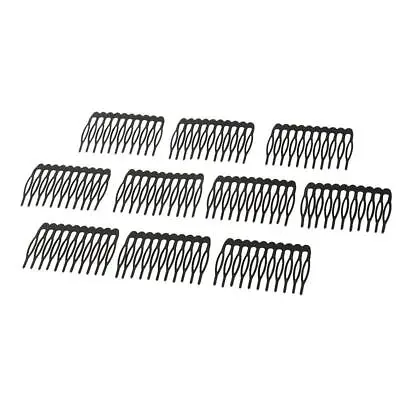 10pcs 10 Metal Combs Hair Pins Clips DIY For Women Hair Styling • £5.81