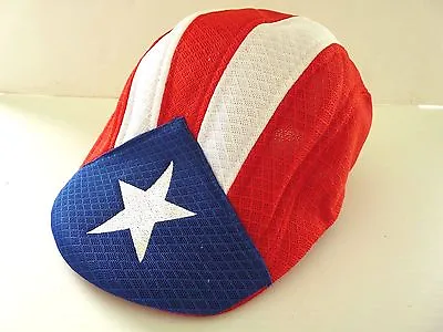  PUERTO RICO FLAG BOINA BERET Embroidery Star HAT CAP ONE SIZE  SOUVENIRS GIFT • $11.99