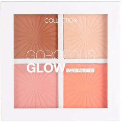 COLLECTION Gorgeous Glow Face Palette - 4 Colour 2x Blush Bronzer Highlighter • £9.99