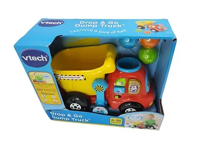 VTech Drop And Go Dump Truck Electronic Learning Musical Computer Baby Toy • $8.88