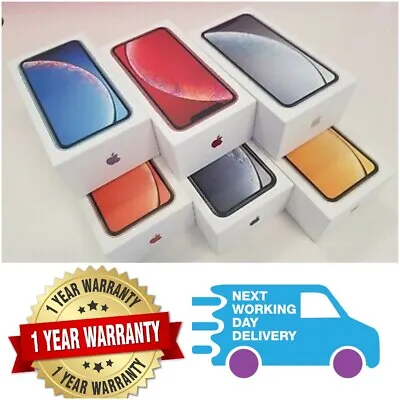 NEW RE-SEALED Apple IPhone XR 64GB 128GB 256GB - Unlocked Smartphone WITH BOX • £167.16