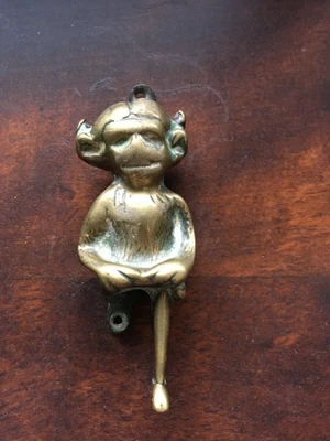 $62.30 • Buy Vintage Antique Lincoln Imp Cast Bronze Brass Devil Pixie Gargoyle Door Knocker