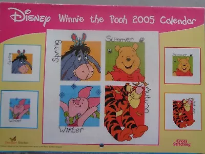 Disney's Winnie The Pooh/Tigger/Eeyore/Piglet Cross Stitch Chart From A Calendar • £2.25