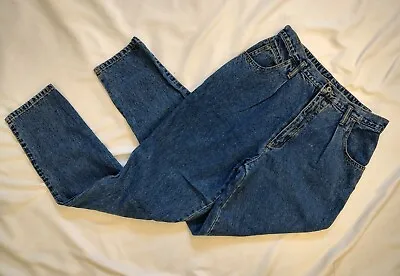 90's Vintage Gloria Vanderbilt High Waisted Taper Leg Retro Jeans Med Wash Sz 14 • $24.99