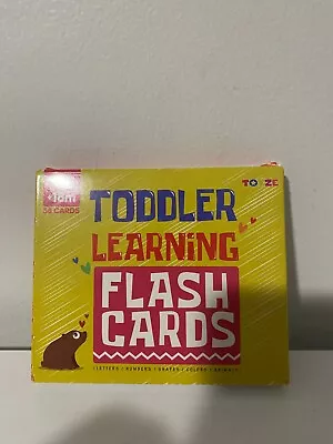 SAITCPRY Flash Cards For Toddlers 1-2 2-4 Years Alphabet Flash Cards With 58 Ca • $7