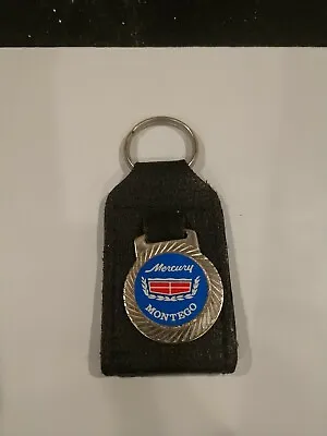 NOS Vintage Leather Mercury Montego Key Chain Fob Ring Holder Ford Car Mustang • $14.99