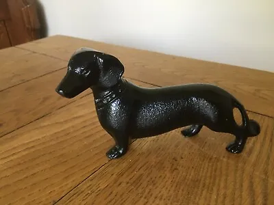Model Dachshund Cast Aluminium Ornament Sausage Dog Figure Figurine • £25