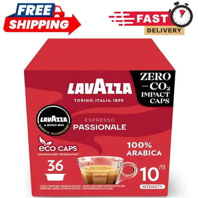 Lavazza A Modo Mio Passionale Coffee Pods Espresso 100% Arabica 36 Capsules.. • £9.19