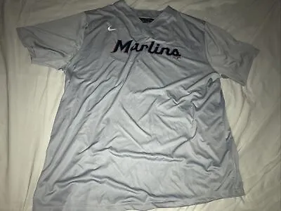 MLB Miami Marlins Gray Jersey Size XL • $24.88