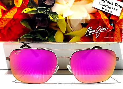 Maui Jim LAVA TUBE Titanium Satin Sepia POLARIZED Ruby Sunglass P786-24B!!NEW!! • $125