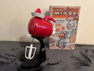 VINTAGE 1950’s “IDEAL MECHANICAL MIXER” CHILD’S TOY BOXED -U.S.A MADE • $30