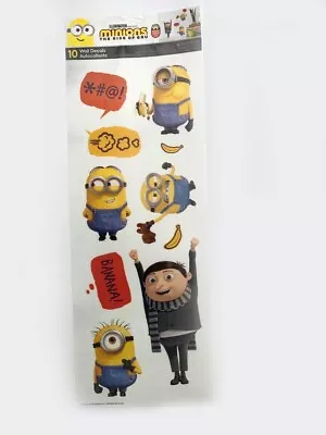 MINIONS THE RISE OF GRU Wall Stickers  10 Wall Decals Kids Nursery Room • $9.95