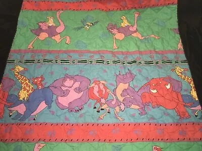 Disney The Lion King 90's Vintage 40x51  Quilted Toddler Blanket Simba Nala Zazu • $24.99