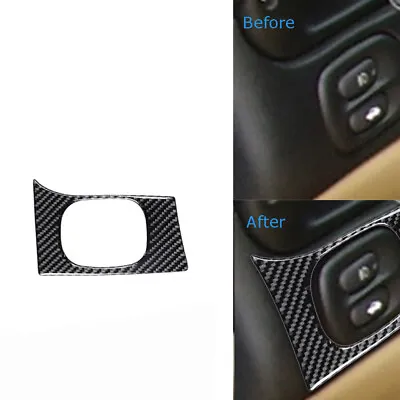 Carbon Fiber Headlight Switch Button Cover For Chevrolet Corvette C5 1998-2004 • $17.28