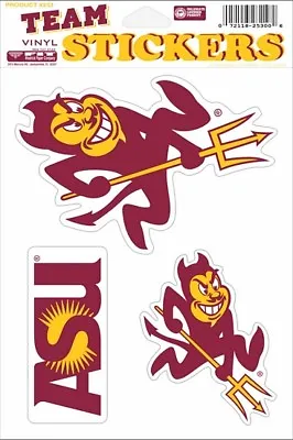 Arizona State Sun Devils 3 Large Decal Stickers Sheet  • $4.89