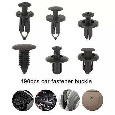 190PCS Plastic Car Trim Clips Rivet Door Panel Retainer Fastener Mud Flaps Push • $14.24