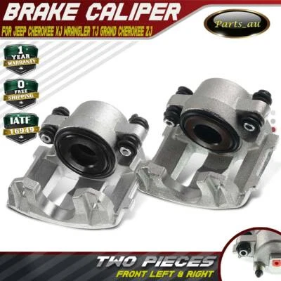 2x Brake Caliper Front L + R For Jeep Cherokee XJ Wrangler TJ Grand Cherokee ZJ • $247.69