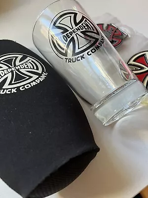 Vintage Independent Skateboard Trucks Glass Belt Buckles Beer Cooler Rare Indy • $91