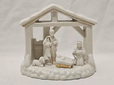 Mikasa Fine Porcelain Holiday Elegance Mini Nativity FK001 Votive Candle Holder • $18.31