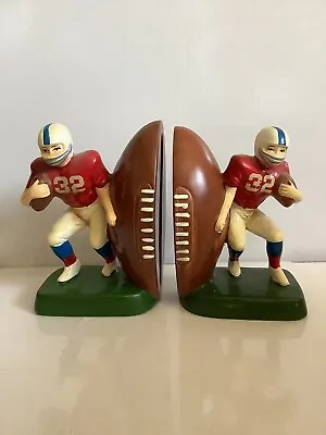 Vintage Football Player Bookends Ceramic 1977 Sears Roebuck Made In Japan #32 • $30