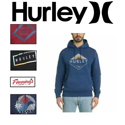 Hurley Men's Fleece Lined Pullover Hoodie Warm Sweatshirt | H11 • $24.92