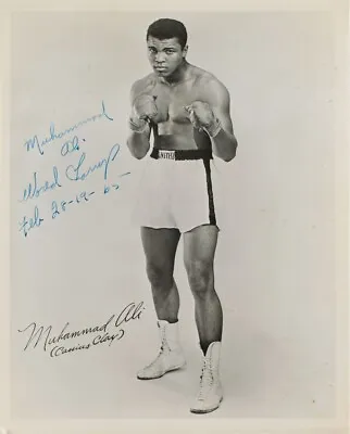 Muhammad Ali 8.5x11 Autograph Signed Photo Cassius Clay 1965 Signature Reprint • $12.12