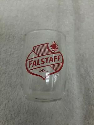 Rare Vintage Falstaff Beer Barrel Type Bar Glass  Lot # 24 • $3.50