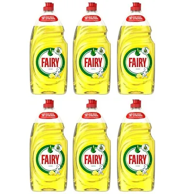 Fairy Washing Up Liquid Lemon 1015ml  X 6 • £29.18