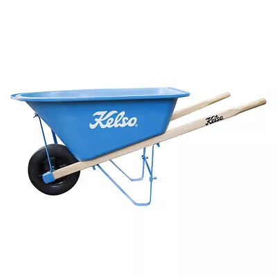 Kelso Kids 20L Toy Poly Wheelbarrow With Wooden/Timber Handles Outdoor Play • $65