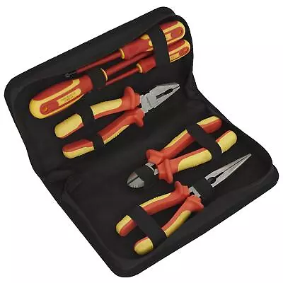 Sealey Electrical VDE Tool Set 6pc Pliers Screwdrivers Side Cutters Siegen • £61.99