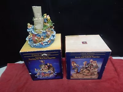 CLASSIC TREASURES Animated Music Box Parting Red Sea + David Goliath • $41.99