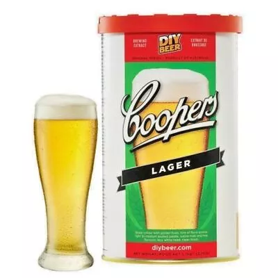 Coopers Australian Lager Kit (1.7kg) Makes 23 Litres 40 Pints - Homebrew  • £19.85