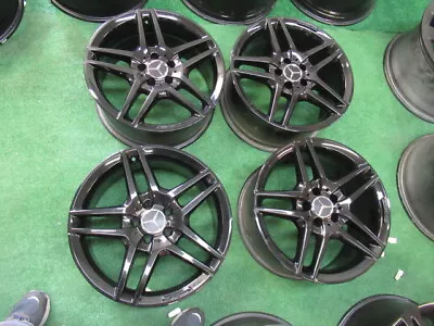 (4) 2016 To 2018 Mercedes E350 E550 Amg Oem Factory 18  Wheels Rims Gloss Black • $1095